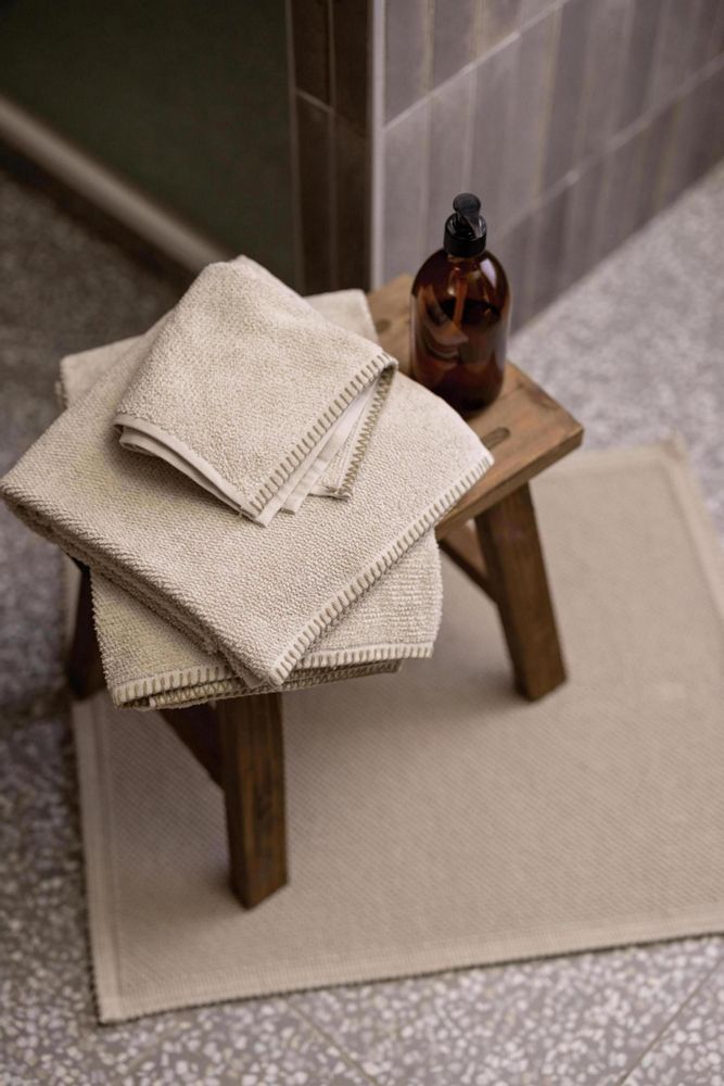 Bath towels - Bora Galet bath sheet 90 x 150 - MAISON VIVARAISE – SDE VIVARAISE WINKLER