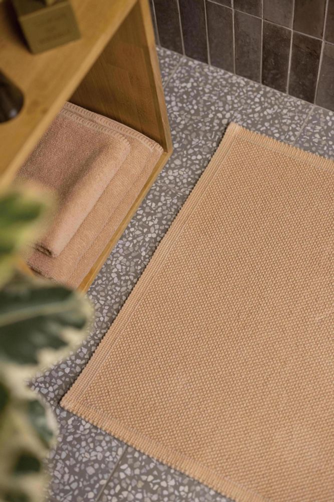 Bath towels - Bora Latte bath sheet 90 x 150 - MAISON VIVARAISE – SDE VIVARAISE WINKLER