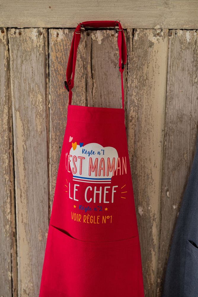 Aprons - Recycled Chef Mom Cooking Apron Rose 72 X 90 - MAISON VIVARAISE – SDE VIVARAISE WINKLER