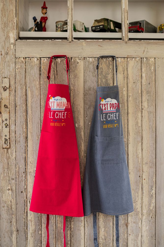 Aprons - Recycled Chef Mom Cooking Apron Rose 72 X 90 - MAISON VIVARAISE – SDE VIVARAISE WINKLER