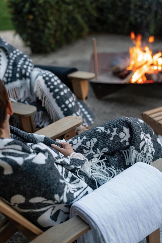 Plaids - Plaid recyclé Gini Carbone 127 x 160 - MAISON VIVARAISE - SDE VIVARAISE WINKLER