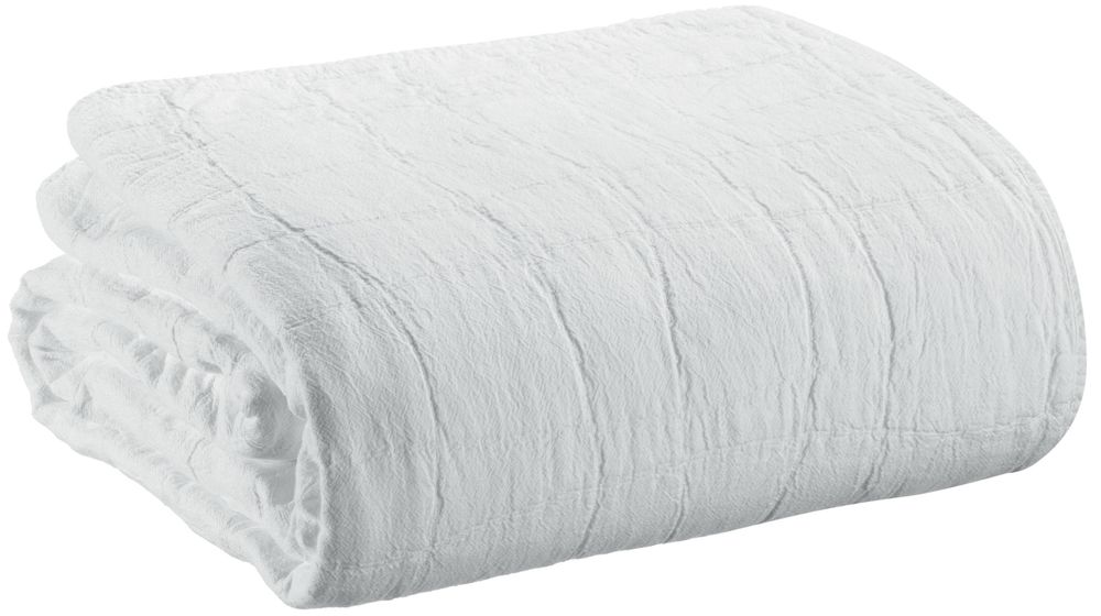 Bed linens - Bed Cover Recycled Titou Blanc 260 X 260 - MAISON VIVARAISE – SDE VIVARAISE WINKLER