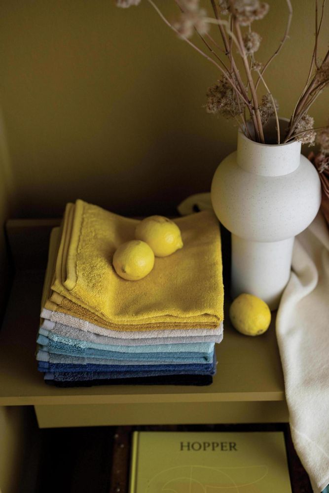 Tea towel - Kitchen Towel Terry W/Eyelet Curl Thym 50 X 50 - MAISON VIVARAISE – SDE VIVARAISE WINKLER
