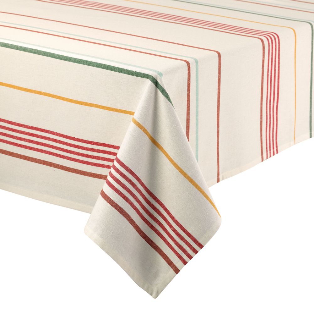 Table cloths - Table Cloth Erina Recycled Multico 170 X 250 - MAISON VIVARAISE – SDE VIVARAISE WINKLER