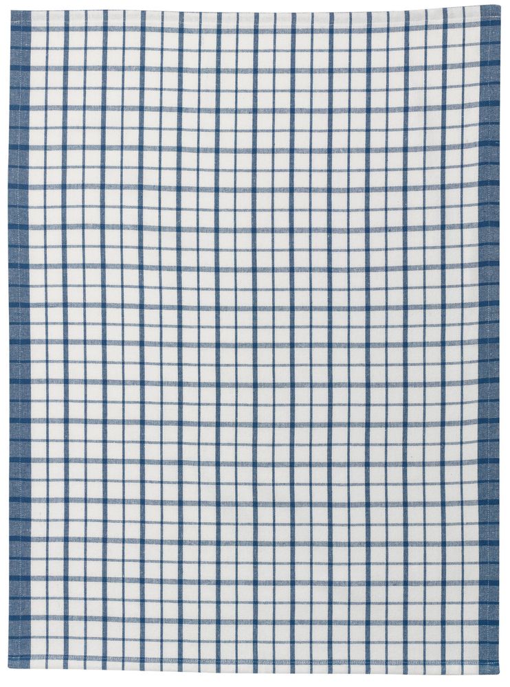Dish towels - Evan Recycled Tea Towel Blanc/Bleu 50 X 70 - MAISON VIVARAISE - SDE VIVARAISE WINKLER