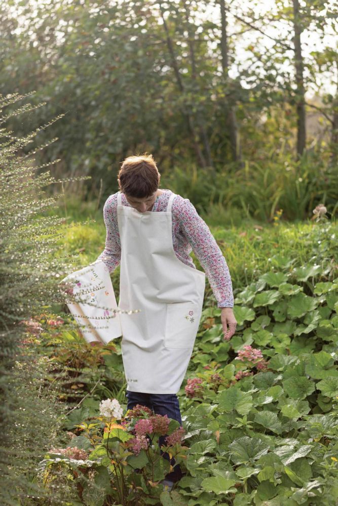Potholders - Gardenia recycled 2-in-1 potholder Écru 20 X 20 - MAISON VIVARAISE - SDE VIVARAISE WINKLER