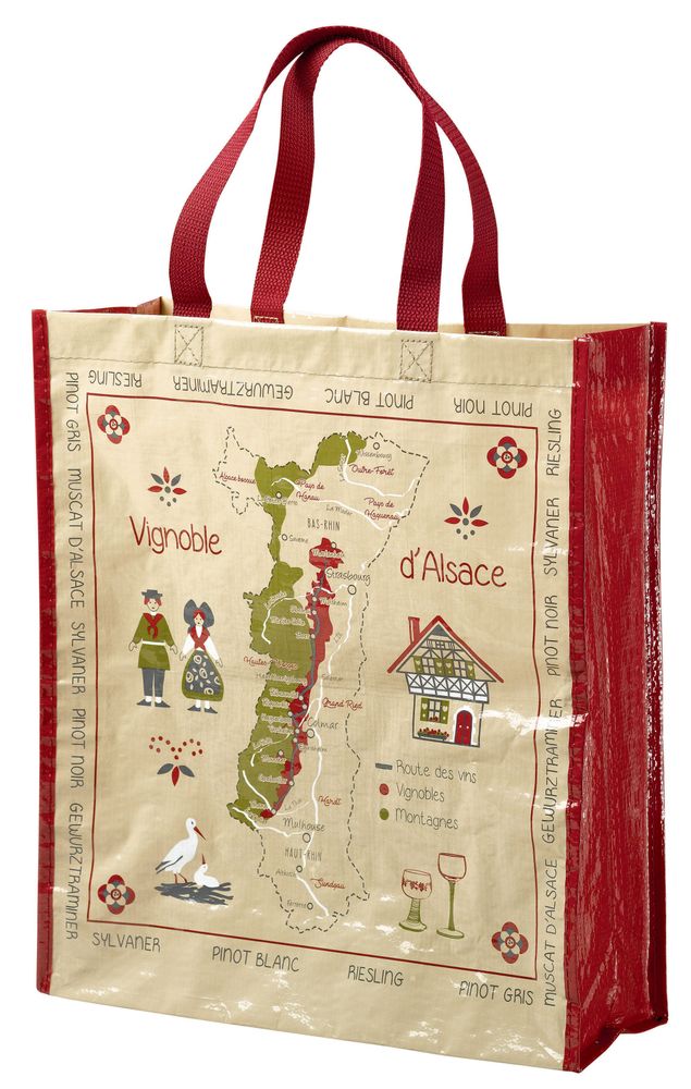 Sacs et cartables - Sac shopping Route des vins Ficelle 40 x 35 x 14 - MAISON VIVARAISE – SDE VIVARAISE WINKLER