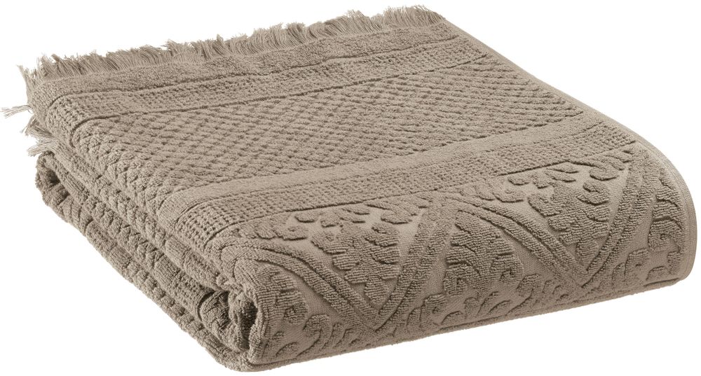 Serviettes de bain - Serviette de toilette uni Zoe Chamois 50 x 100 - MAISON VIVARAISE – SDE VIVARAISE WINKLER