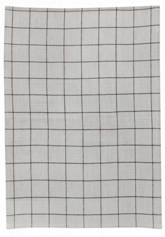 Torchons - Torchon Métis Kilia carreaux Ecru 50 x 70 - MAISON VIVARAISE - SDE VIVARAISE WINKLER