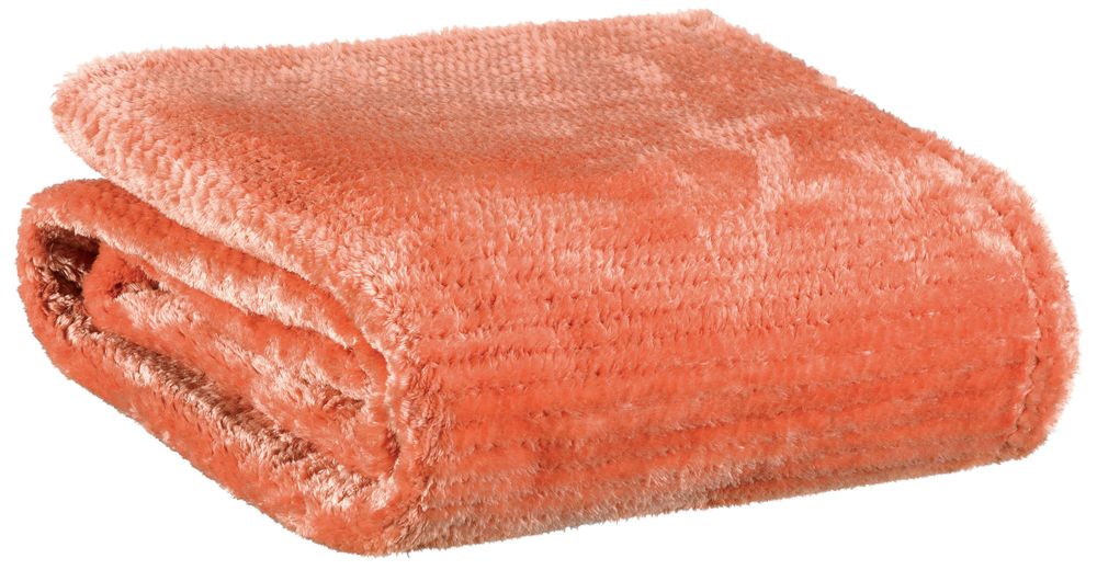 Throw blankets - Throw Adel Terracotta 130 X 160 - MAISON VIVARAISE - SDE VIVARAISE WINKLER