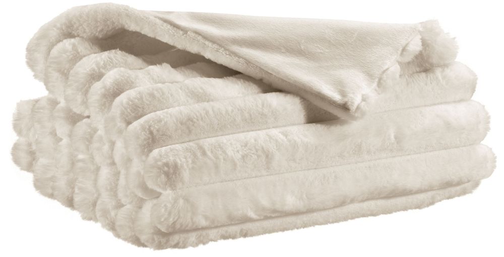 Linge de lit - Jeté de lit Alice Neige 240 x 260 - MAISON VIVARAISE - SDE VIVARAISE WINKLER