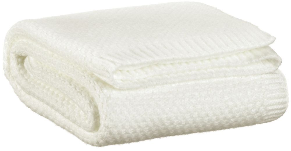 Plaids - Plaid tricot recyclé Danilo Neige 130 x 160 - MAISON VIVARAISE – SDE VIVARAISE WINKLER