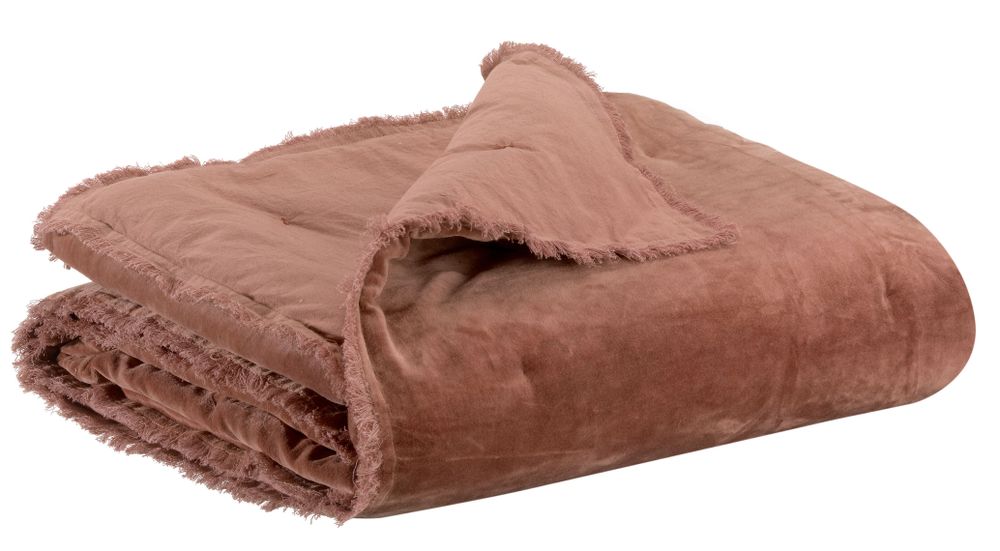 Throw blankets - Throw Fara Bois De Rose 135 X 200 - MAISON VIVARAISE – SDE VIVARAISE WINKLER