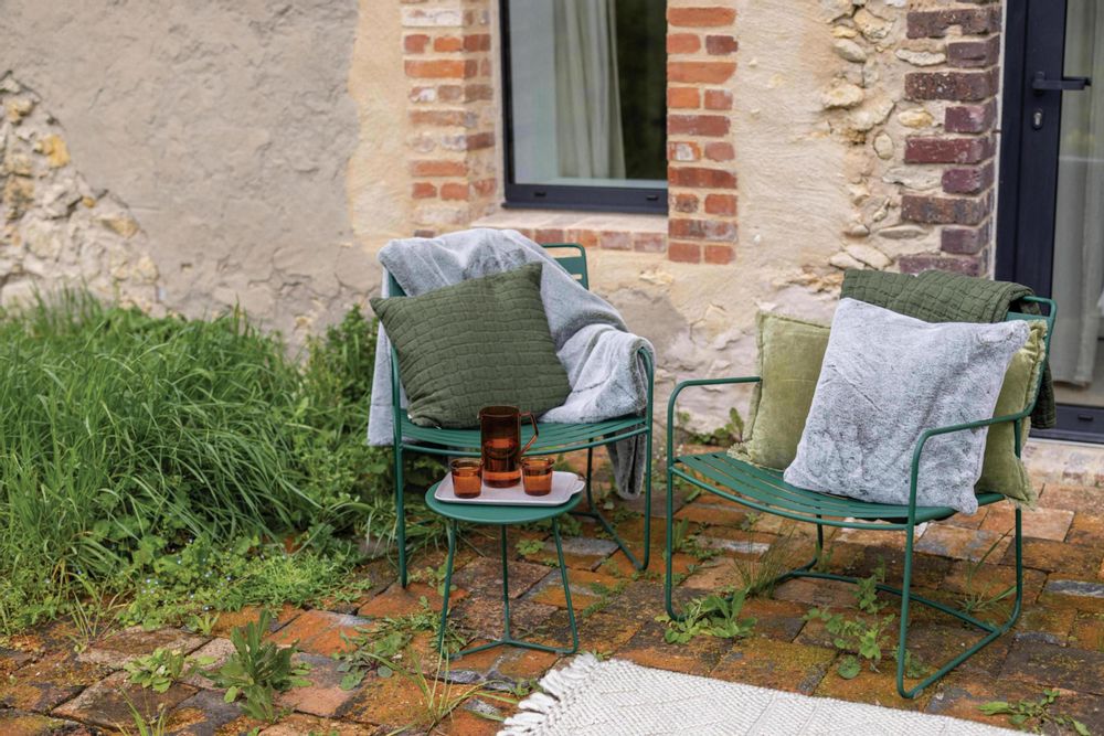 Linge de lit - Couvre-lit Swami Olive 180 x 260 - MAISON VIVARAISE – SDE VIVARAISE WINKLER
