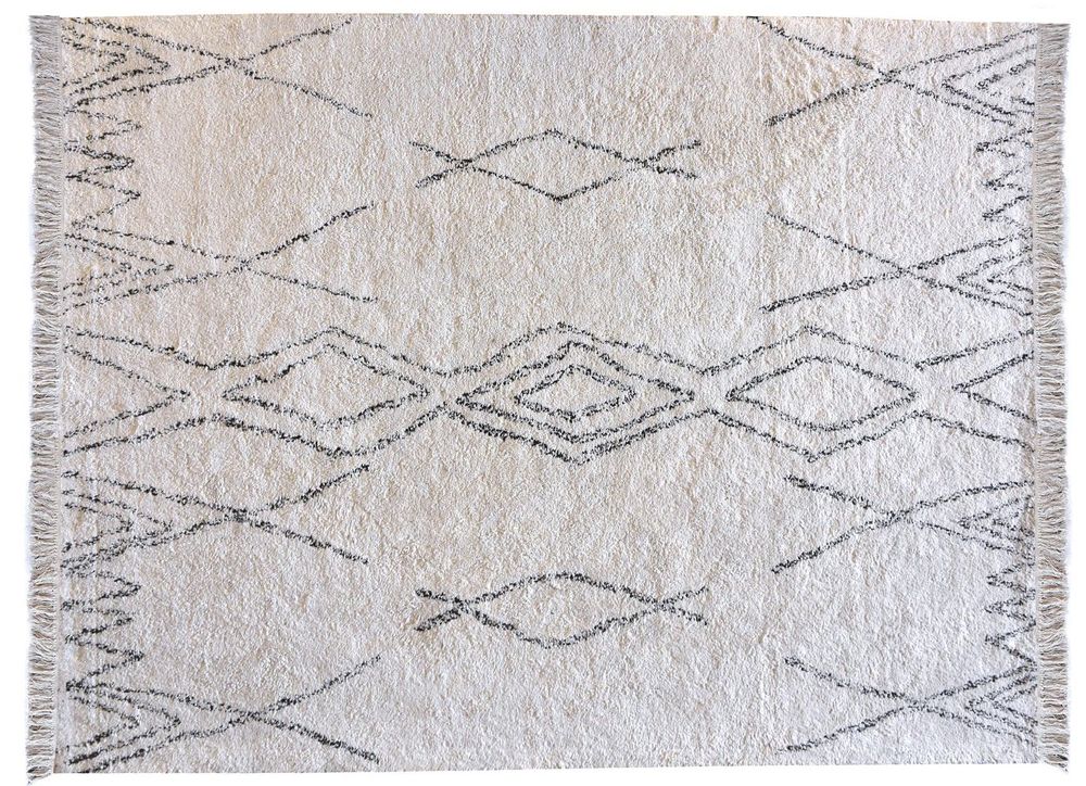 Tapis - Tapis Crimble Ivoire/charbon 120 x 180 - MAISON VIVARAISE - SDE VIVARAISE WINKLER