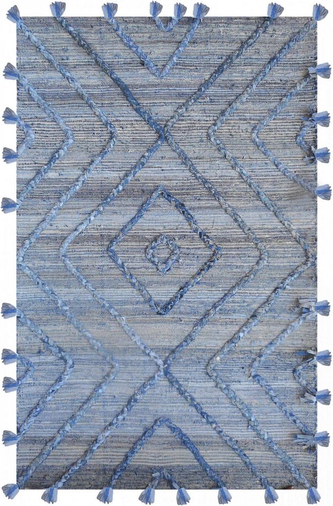 Tapis - Tapis Worgan denim Bleu/ivoire 120 x 180 - MAISON VIVARAISE - SDE VIVARAISE WINKLER