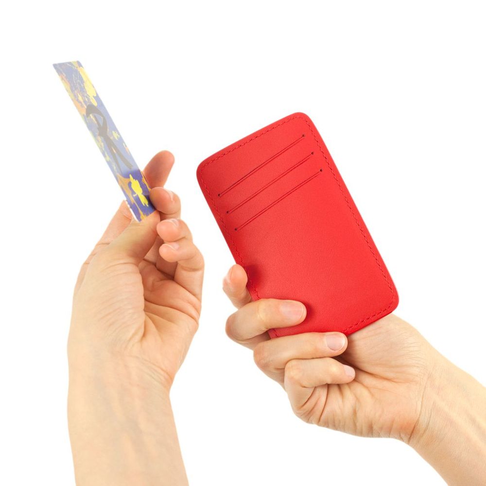 Leather goods - Mini Vertical 6-Pocket Card Holder - LA REVERDIE — MAROQUINERIE