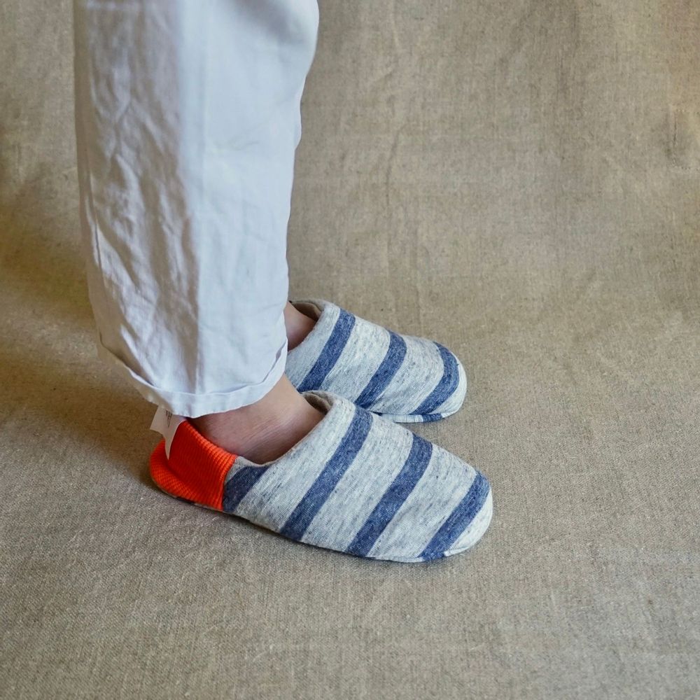 Chaussettes - Rayures en jersey/Lin épais - MERIPPA