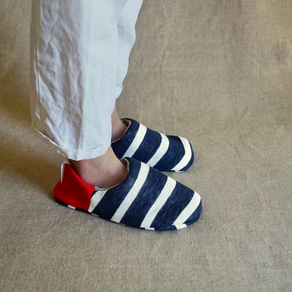 Chaussettes - Rayures en jersey/Lin épais - MERIPPA