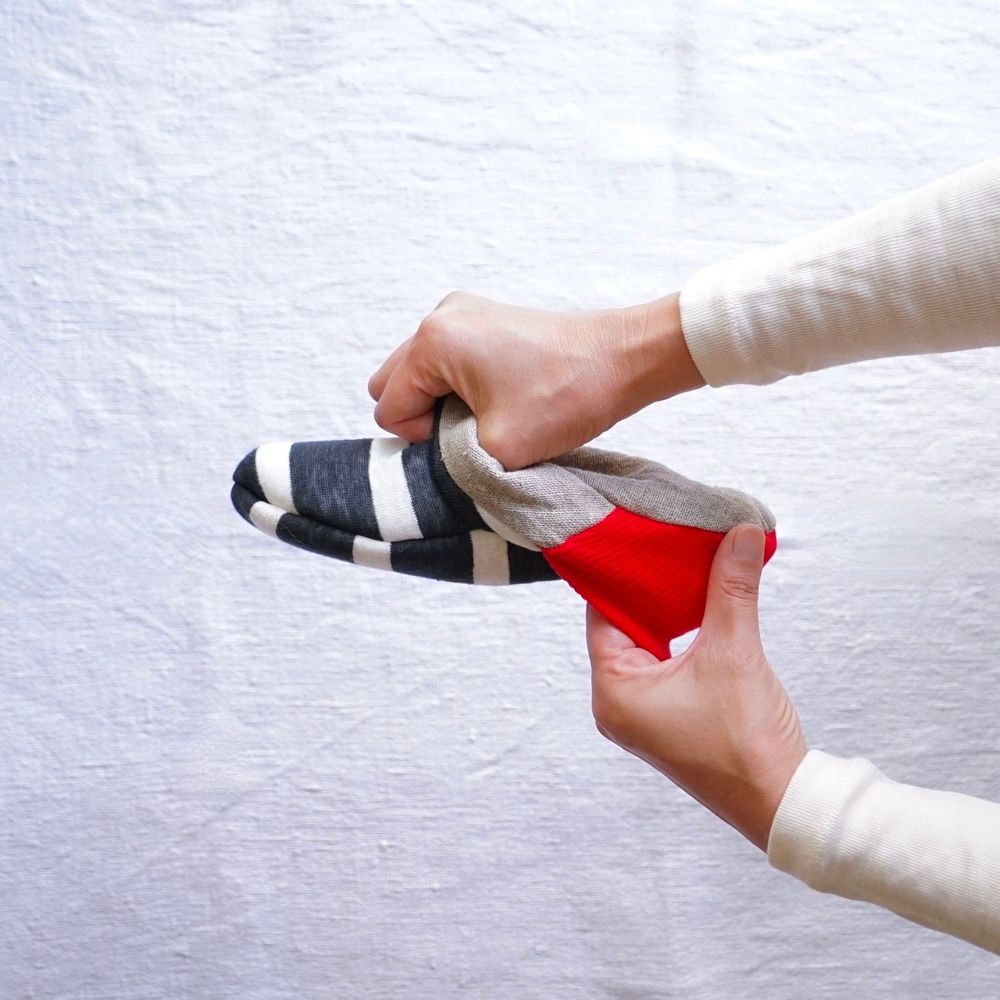 Chaussettes - Rayures en jersey/Lin épais - MERIPPA