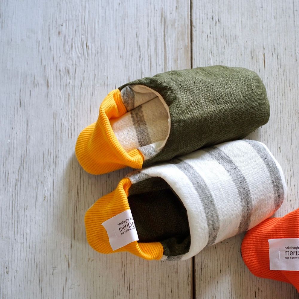 Chaussettes - Rayures en jersey/Lin épais - MERIPPA