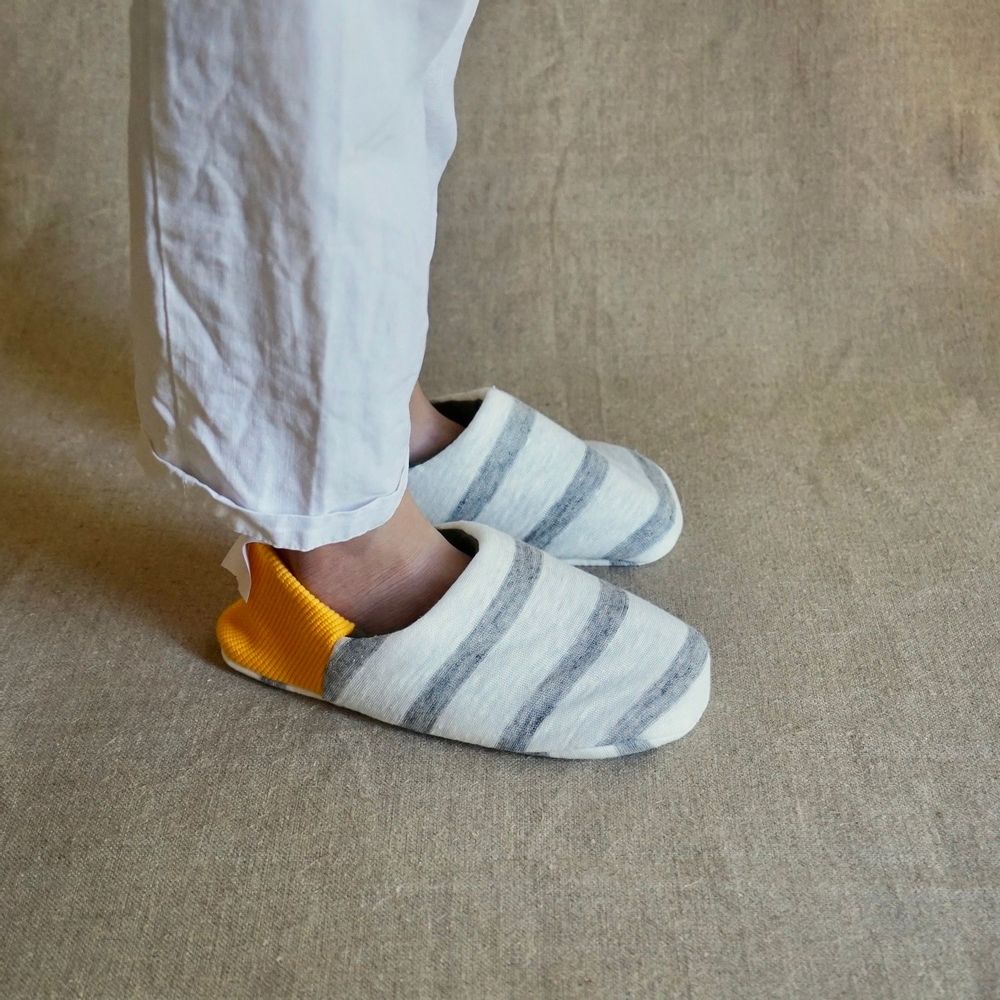 Chaussettes - Rayures en jersey/Lin épais - MERIPPA