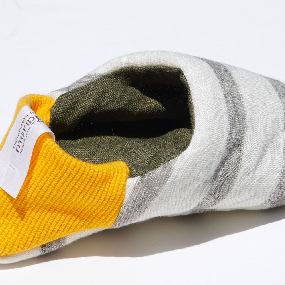 Chaussettes - Rayures en jersey/Lin épais - MERIPPA