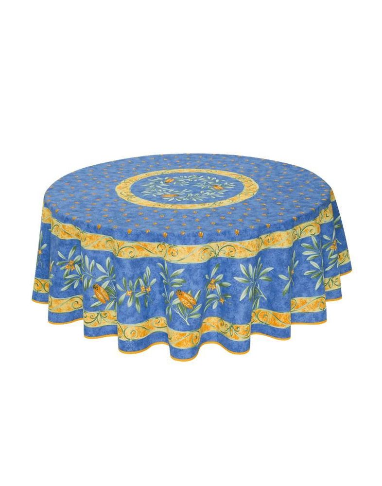 Table linen - Centered Printed Tablecloth - Cigale - TISSUS TOSELLI