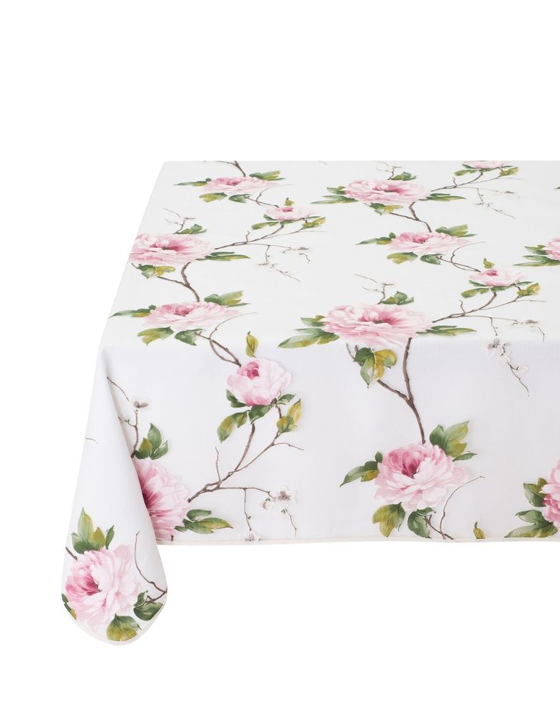Table linen - Organza Tablecloth - Rosier Grimpant - TISSUS TOSELLI