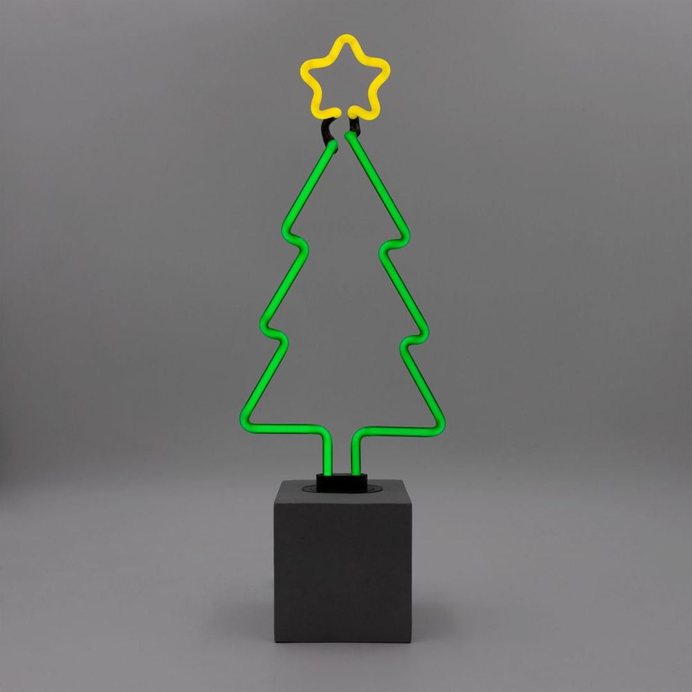 Lampes de table - Néon sur socle « Sapin de Noël » - LOCOMOCEAN