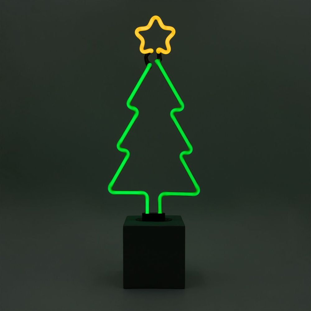 Lampes de table - Néon sur socle « Sapin de Noël » - LOCOMOCEAN