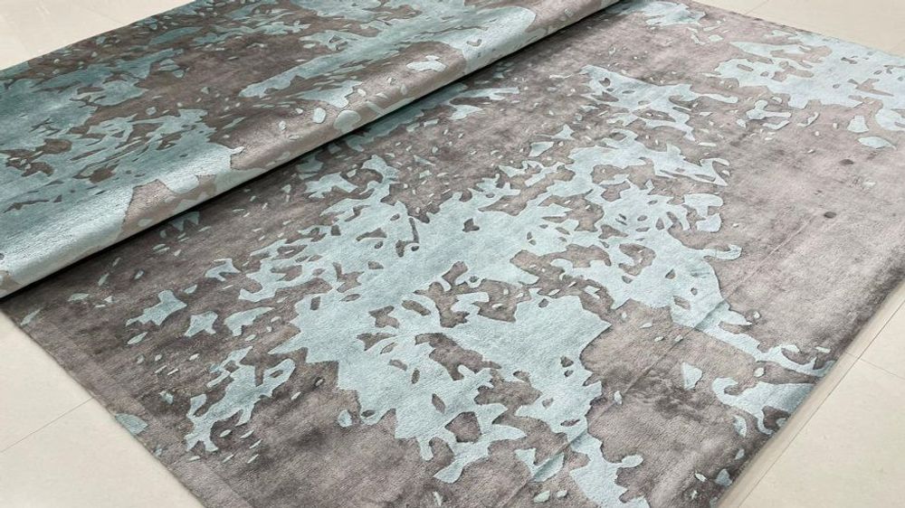 Revêtements sols intérieurs - HTR 102, usine de tapis en laine et viscose de Nouvelle-Zélande tuftés à la main, ignifugés pour la maison, l'hôtel, les projets commerciaux, personnalisables dans toutes les couleurs, tous les designs et toutes les tailles - INDIAN RUG GALLERY