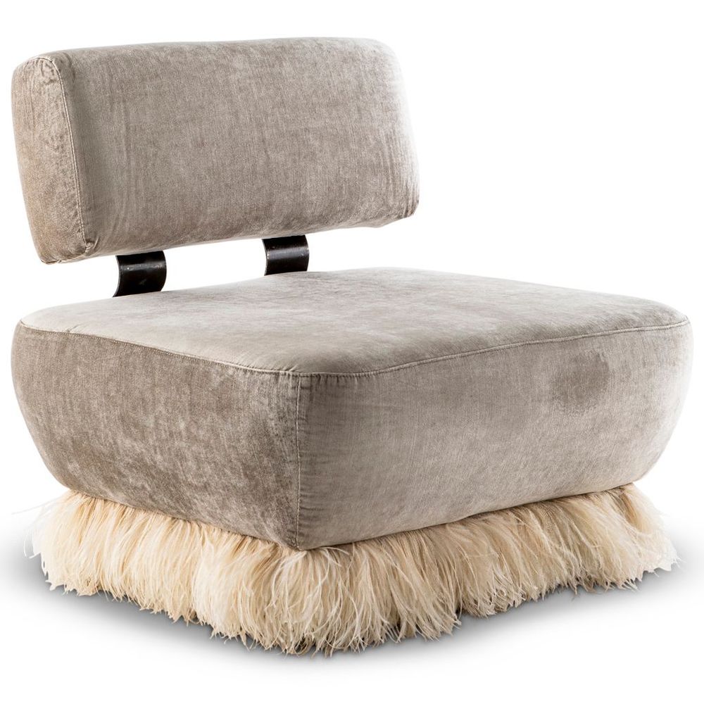 Chaises longues - Ostrich Fluff Lounge Chair - EGG DESIGNS