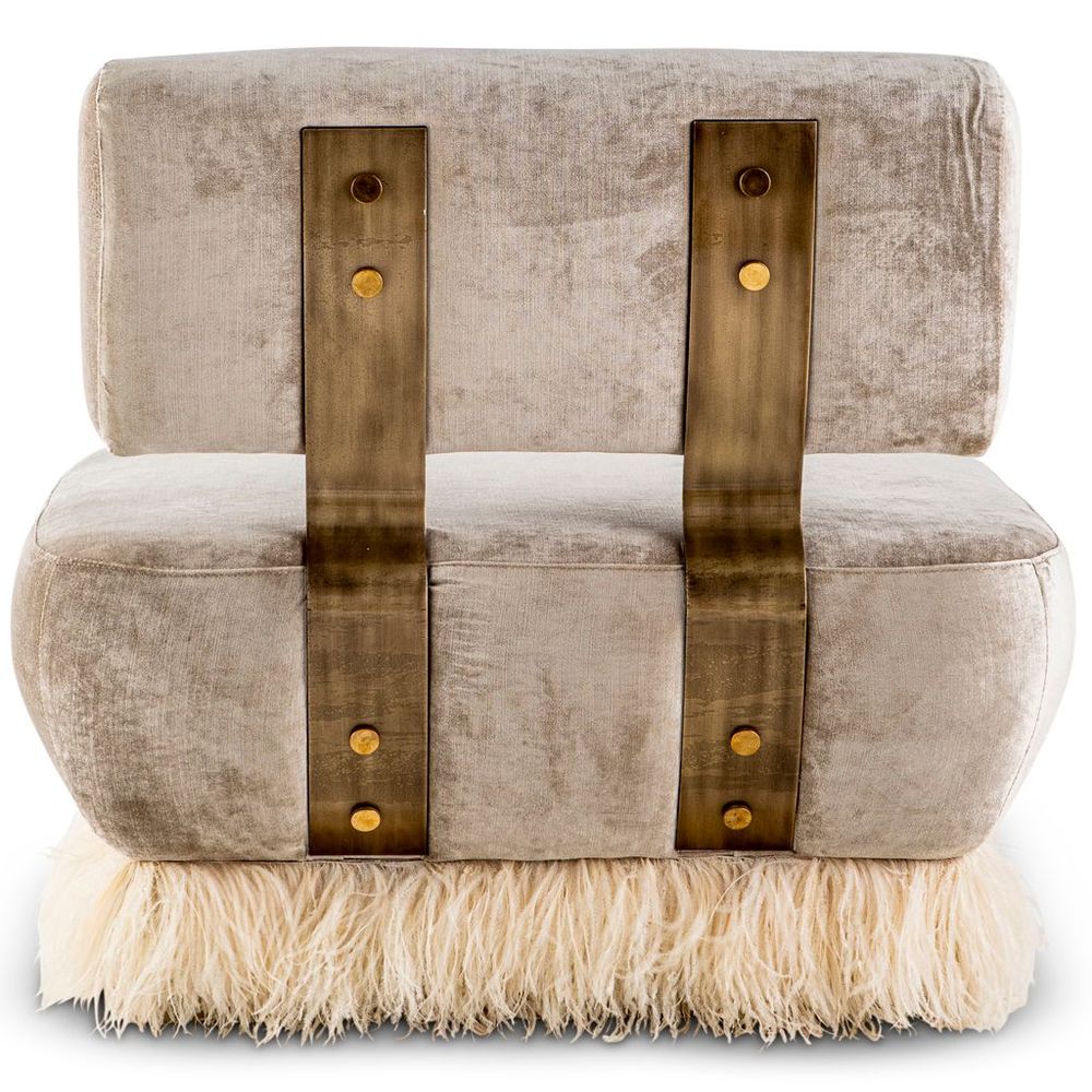 Chaises longues - Ostrich Fluff Lounge Chair - EGG DESIGNS
