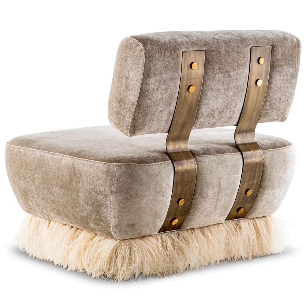 Chaises longues - Ostrich Fluff Lounge Chair - EGG DESIGNS