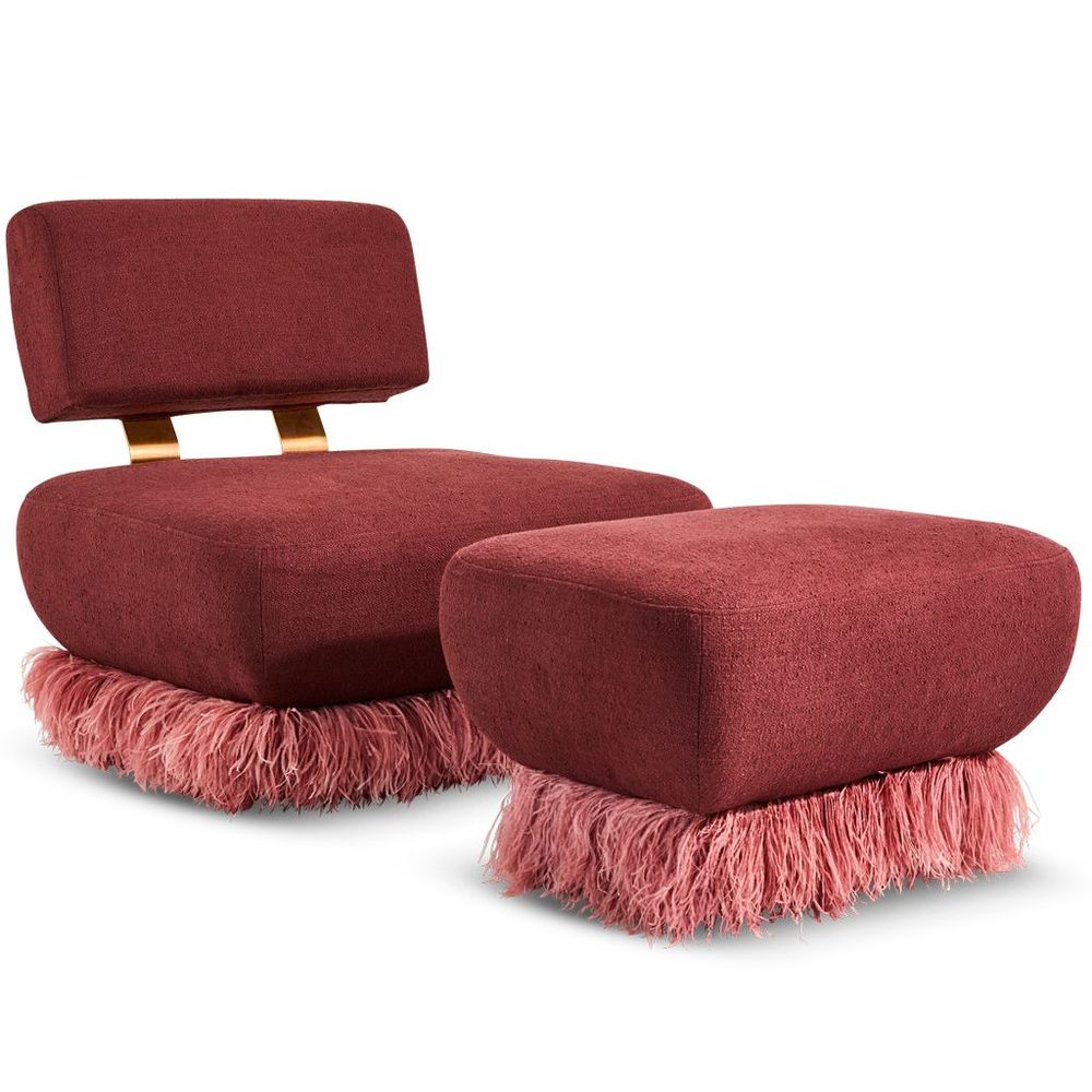 Chaises longues - Ostrich Fluff Lounge Chair - EGG DESIGNS