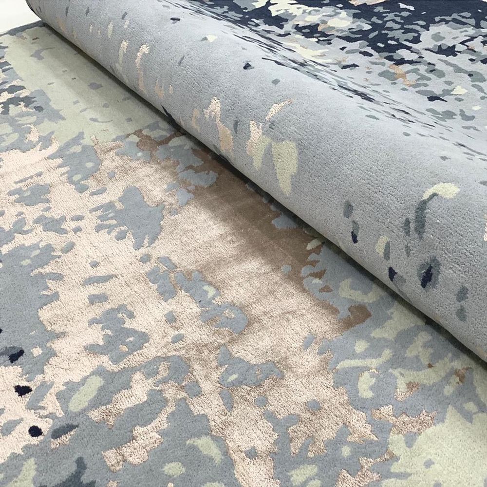 Design carpets - HTR 104, New Zealand Wool, Viscose area Rug Carpet Factory Handmade Handtufted Fireproof For Home, Shop, Interior Decoration, Commercial Projects Customizable - INDIAN RUG GALLERY