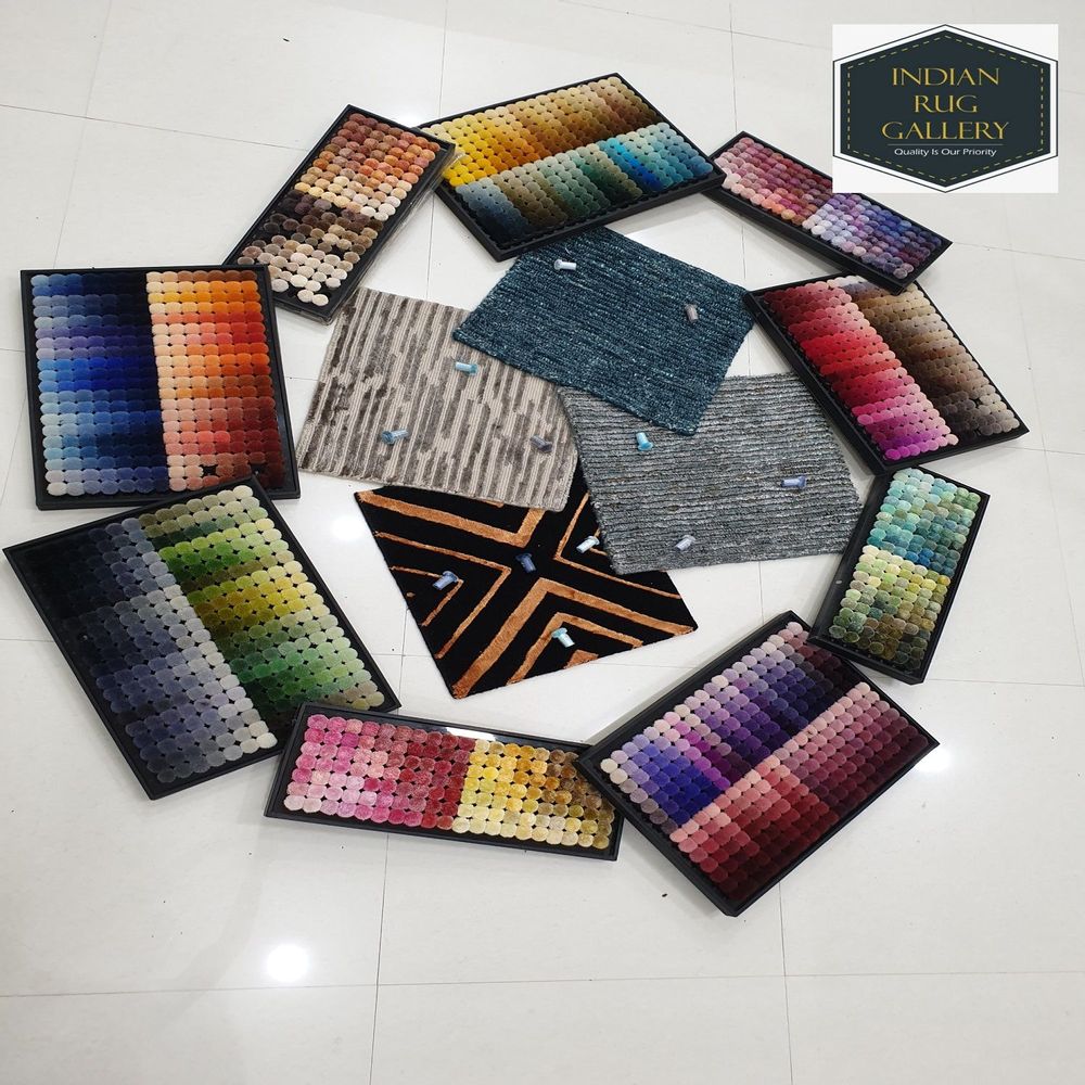 Design carpets - HTR 104, New Zealand Wool, Viscose area Rug Carpet Factory Handmade Handtufted Fireproof For Home, Shop, Interior Decoration, Commercial Projects Customizable - INDIAN RUG GALLERY