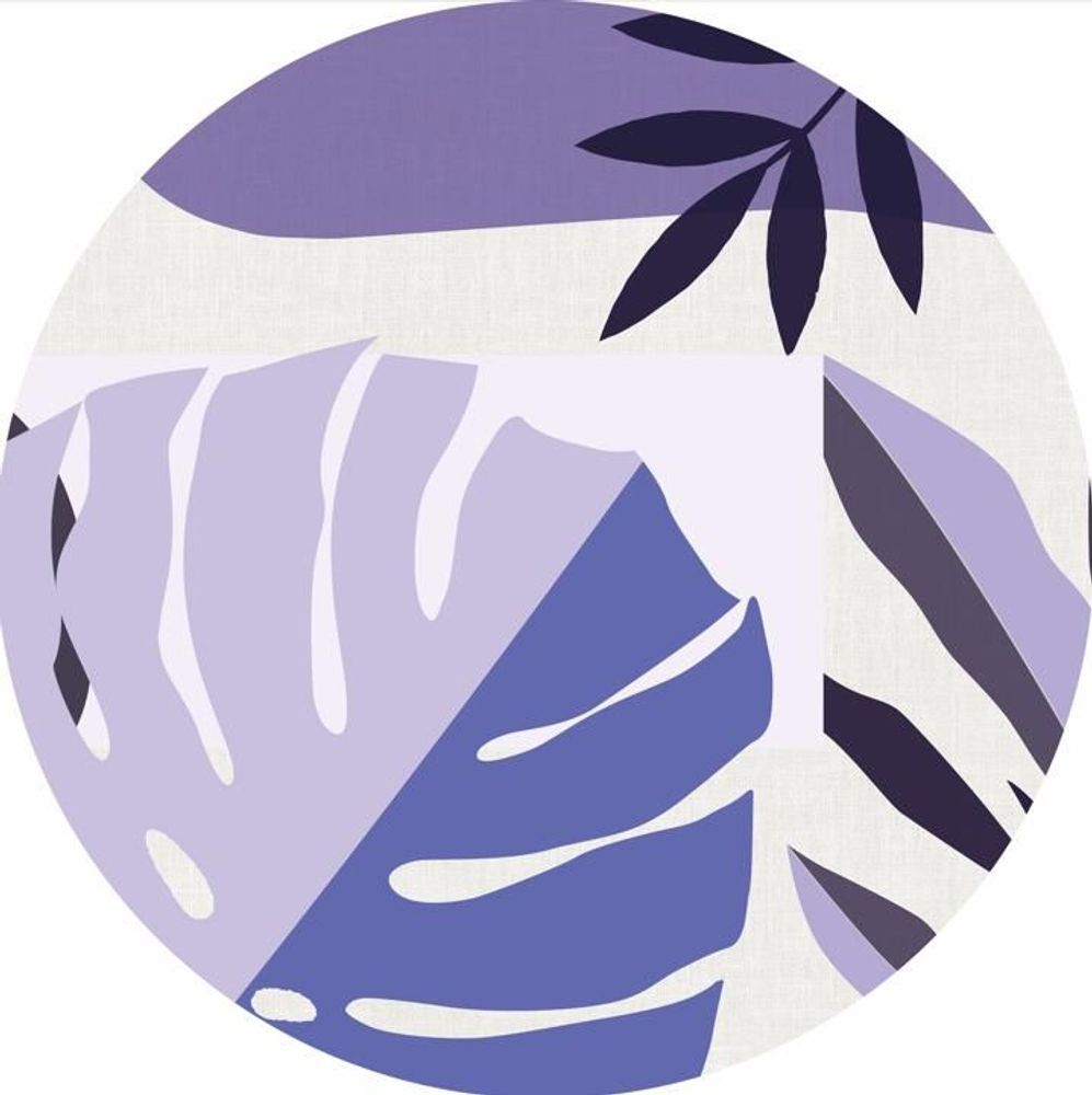 Wallpaper - Monstera Deliciosa Round Wallpaper - EASY D&CO BY HD86