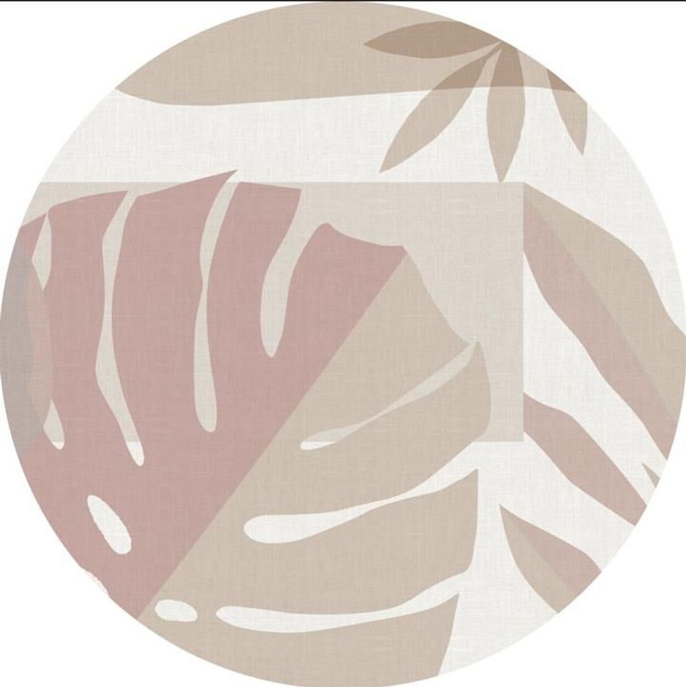 Wallpaper - Monstera Deliciosa Round Wallpaper - EASY D&CO BY HD86