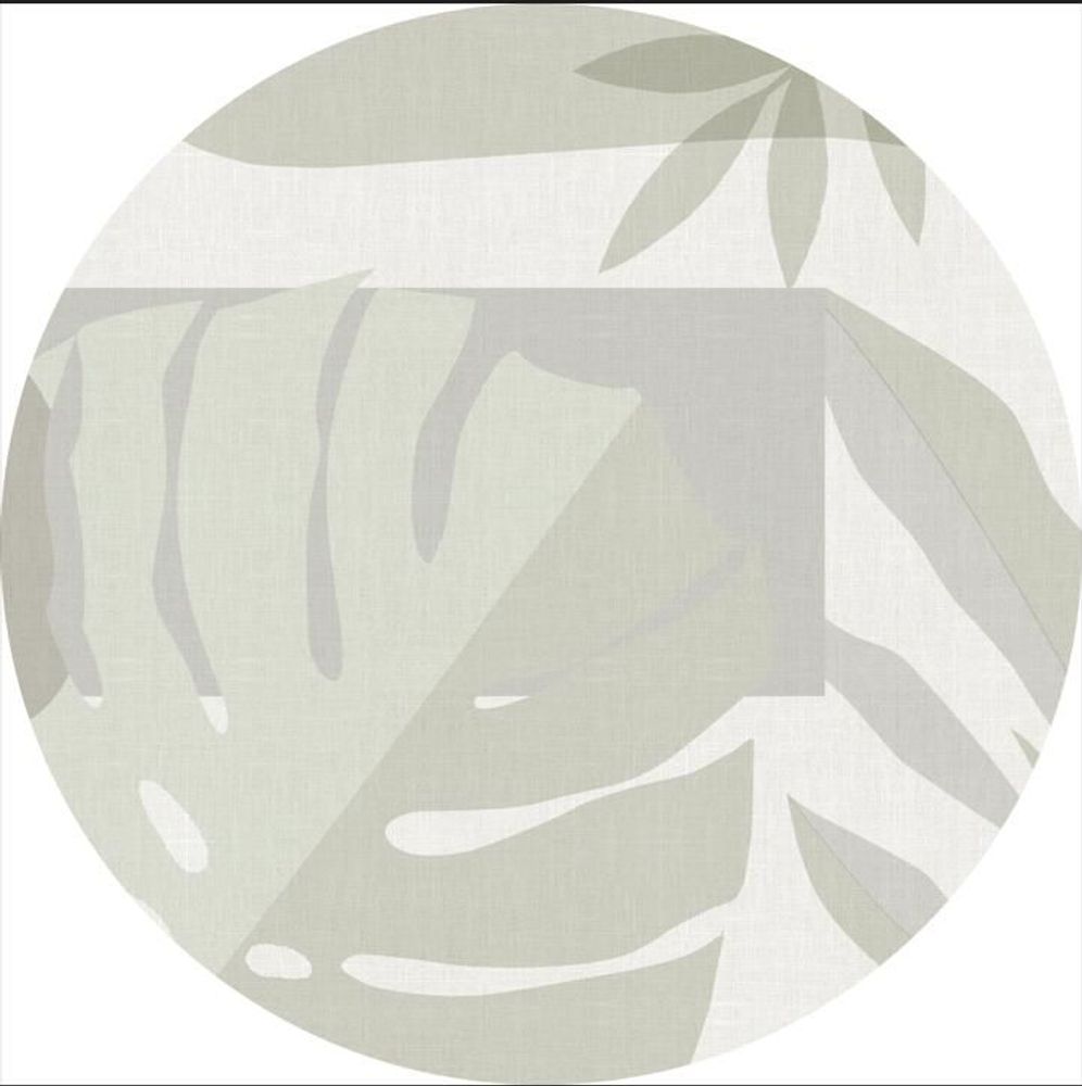 Wallpaper - Monstera Deliciosa Round Wallpaper - EASY D&CO BY HD86