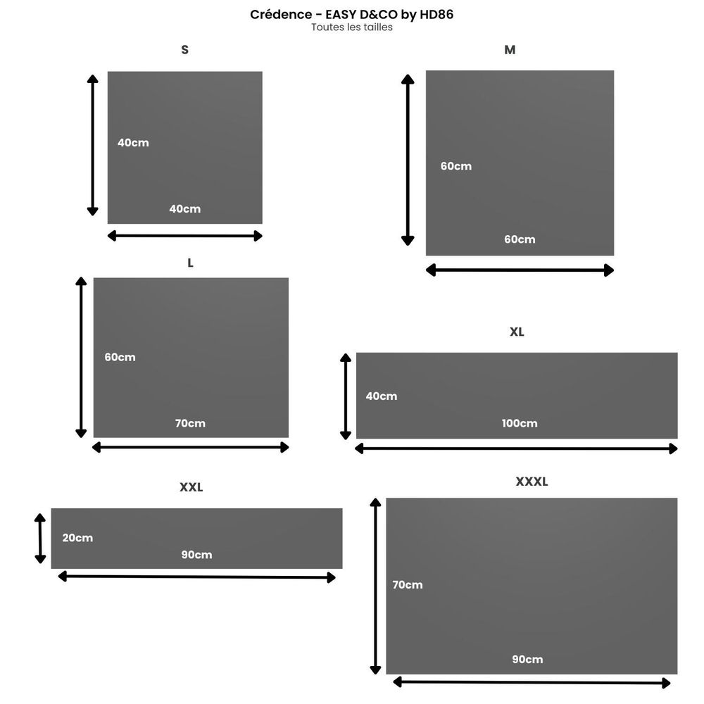 Decorative wall frescoes - Hexa slate wood adhesive credenza - EASY D&CO BY HD86