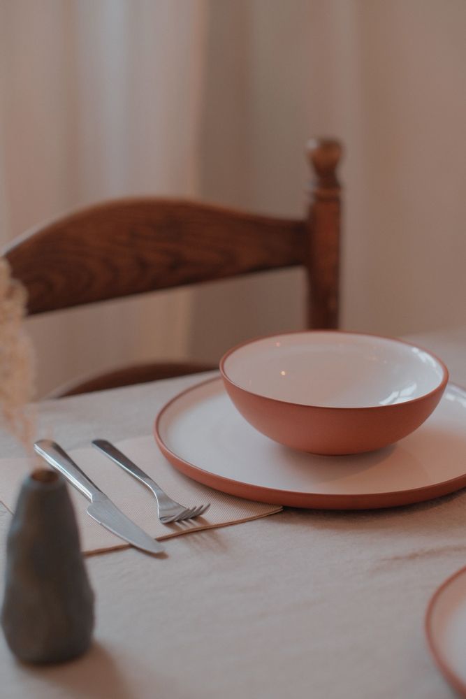 Platter and bowls - Bowl 0.6L white · Earth - VAIDAVA CERAMICS
