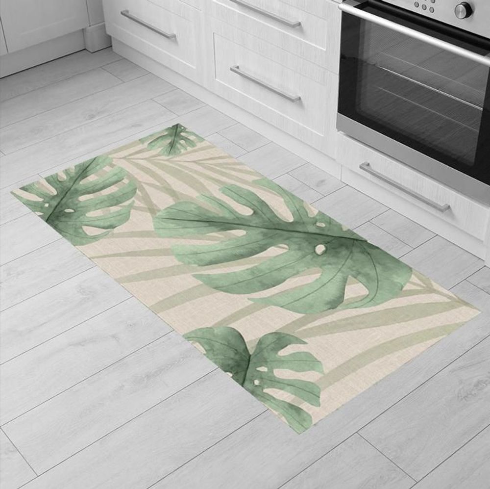 Other caperts - Monstera Aquarella Vinyl Rug - EASY D&CO BY HD86
