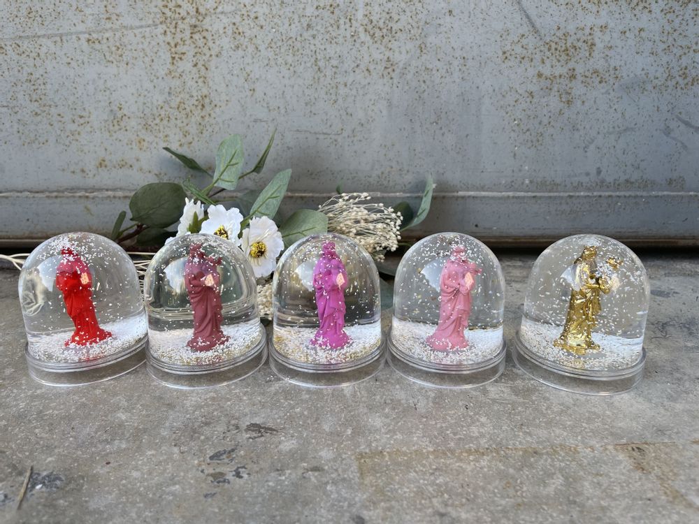 Objets déco enfant - Boule à neige - J'AI VU LA VIERGE