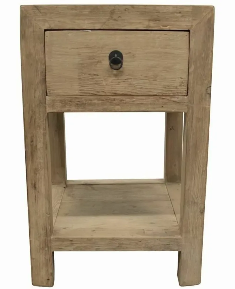 Night tables - Natural side table with drawer - PAGODA INTERNATIONAL