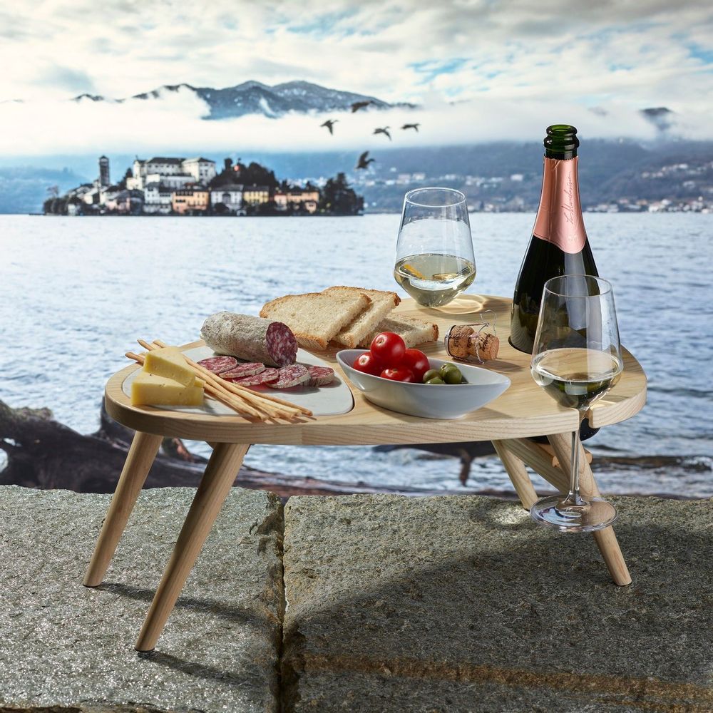 Kitchen utensils - SCENARIO Portable Wine Picnic Table - LEGNOART