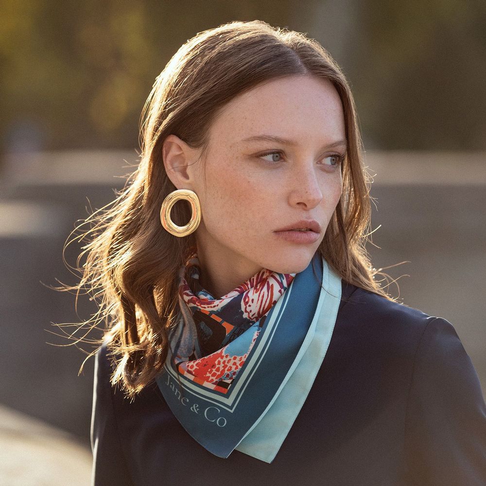 Foulards et écharpes - Foulard Norah/Lila 60x60cm - JANE & CO