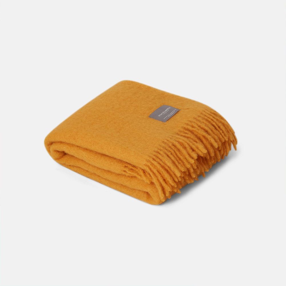 Throw blankets - 4168 Mohair Blanket Ochra - STACKELBERGS