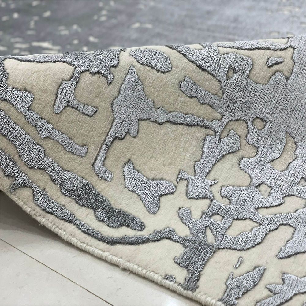 Rugs - ITR 105, Direct From Indian Factory High Low 3D Cut Very Affordable Economical MOQ 1 Customizable Handknotted Indo Tibbetan Wool Bamboo Botanical tencel Art Silk Rugs Carpet For Home Hotel and Projects - INDIAN RUG GALLERY